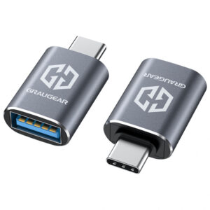 Grey USB-C to USB-A Adapter - Image 2