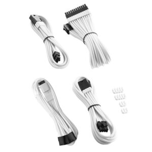 CableMod PRO ModMesh 12VHPWR Cable Extension Kit - baltos spalvos