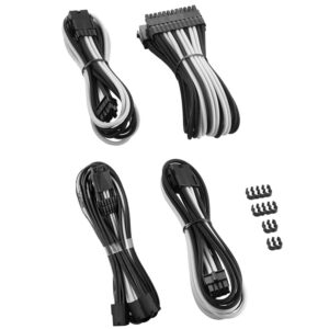 CableMod PRO ModMesh 12VHPWR Cable Extension Kit - juodos spalvos/baltos spalvos