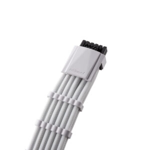 CableMod PRO ModMesh 12VHPWR to 3x PCI-e Cable - 45cm, baltos spalvos - Image 2