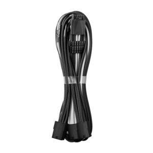 CableMod PRO ModMesh 12VHPWR to 3x PCI-e Cable - 45cm, juodos spalvos/baltos spalvos