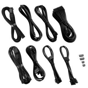CableMod RT-Series PRO ModMesh 12VHPWR Dual Cable Kit for ASUS/Seasonic - juodos spalvos