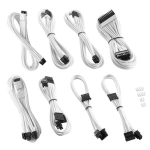 CableMod RT-Series PRO ModMesh 12VHPWR Dual Cable Kit for ASUS/Seasonic - baltos spalvos
