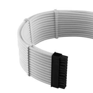 CableMod RT-Series PRO ModMesh 12VHPWR Dual Cable Kit for ASUS/Seasonic - baltos spalvos - Image 2
