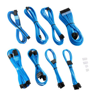 CableMod RT-Series PRO ModMesh 12VHPWR Dual Cable Kit for ASUS/Seasonic - mėlynos spalvos