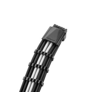 CableMod RT-Series PRO ModMesh 12VHPWR to 3x PCI-e Cable for ASUS/Seasonic - 60cm, black/baltos spalvos - Image 2