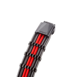 CableMod RT-Series PRO ModMesh 12VHPWR to 3x PCI-e Cable for ASUS/Seasonic - 60cm, carbonraudonos spalvos - Image 2