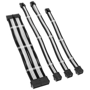 Kolink Core Standard Braided Cable Extension Kit - Jet Black/Brilliant White - Image 2
