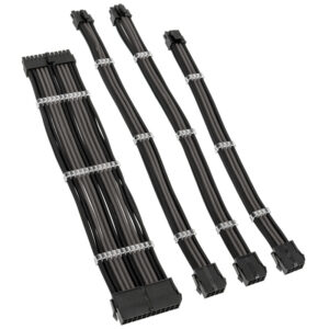 Kolink Core Standard Braided Cable Extension Kit - Jet Black/Gunmetal Grey - Image 2