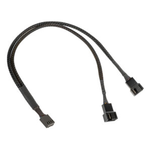 Kolink 1-2 PWM fan splitter cable - 35 cm, braided, black - Image 2