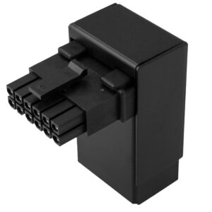 Kolink Core Pro 12V-2x6 90 Degree Adapter - Type 2, juodos spalvos