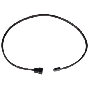 Alphacool fan cable 4-pin to 4-pin extension 60cm - black - Image 1