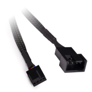 Alphacool fan cable 4-pin to 4-pin extension 60cm - black - Image 2