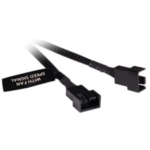 Alphacool Y-Splitter 4-pin to 2x 4-pin PWM 30cm - black - Image 2