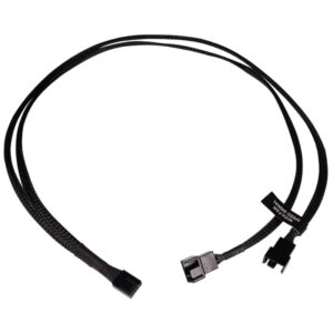Alphacool Y-Splitter 4-pin to 2x 4-pin PWM 60cm - black