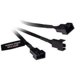 Alphacool Y-Splitter 4-pin to 3x 4-pin PWM 30cm - black - Image 2