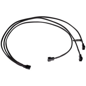 Alphacool Y-Splitter 4-pin to 3x 4-pin PWM 60cm - black - Image 1