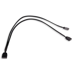 Alphacool Y-Splitter aRGB 3-pin to 2x 3-pin 30cm - black