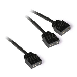 Alphacool Y-Splitter aRGB 3-pin to 2x 3-pin 30cm - black - Image 2