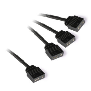 Alphacool Y-Splitter aRGB 3-pin to 3x 3-pin 15cm - juodos spalvos - Image 2