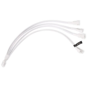 Alphacool Y-Splitter 4-pin to 4x 4-pin PWM 30cm - white