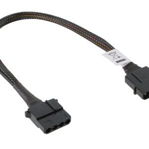 Akasa 4-Pol Molex Extension kabelis - 30cm juodos spalvos