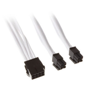 SilverStone 8-Pin-EPS auf 4+4-Pin-ATX/EPS - 300mm baltos spalvos - Image 1