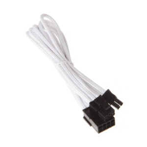 SilverStone 8-Pin-PCIe to 6+2-Pin-PCIe Extension - 250mm baltos spalvos - Image 2