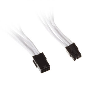 SilverStone 6-Pin-PCIe to 6-Pin-PCIe Extension - 250mm baltos spalvos