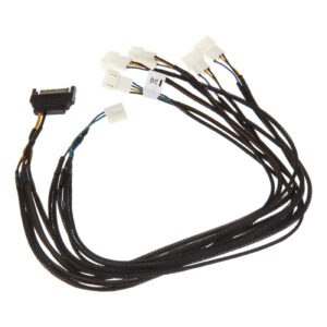 Akasa Flexa FP5S PWM Splitter Cable (5 Fans) - sleeved, 45cm - Image 2