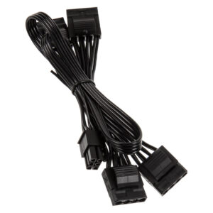 Kolink modulares Connector-Cable for Continuum-PSU 4x Molex - juodos spalvos