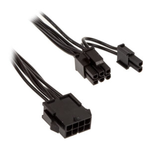 Kolink Adapter 4+4-Pin CPU to 6+2-Pin-PCIe, juodos spalvos