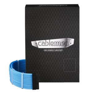 CableMod C-Series PRO ModMesh Cable Kit for RMi/RMx/RM (Black Label) - mėlynos spalvos