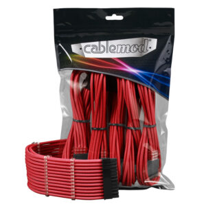 CableMod PRO ModMesh Cable Extension Kit - raudonos spalvos