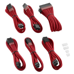 CableMod PRO ModMesh Cable Extension Kit - raudonos spalvos - Image 2
