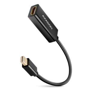 AXAGON RVDM-HI14N Mini DisplayPort to HDMI Adapter, 4K/30 Hz, 15 cm long - black - Image 1