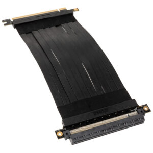 Akasa Riser Black X2, Premium PCIe 3.0 x 16 Riser Cable, 20cm - juodos spalvos