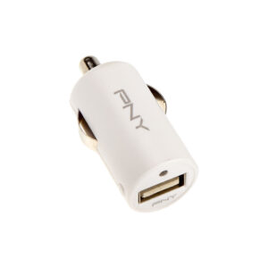 PNY USB Fast Car Charger White 12V 2.4 Amp