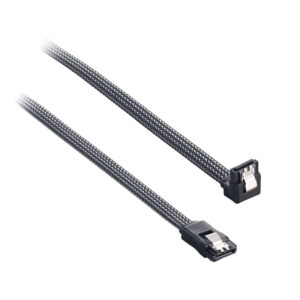 CableMod ModMesh Right Angle SATA 3 Cable 30cm - carbon - Image 1