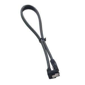 CableMod ModMesh Right Angle SATA 3 Cable 30cm - carbon - Image 2