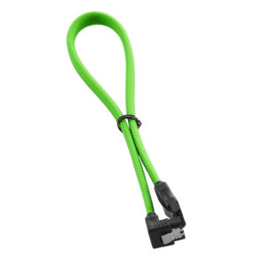 CableMod ModMesh Right Angle SATA 3 Cable 30cm - light green - Image 2
