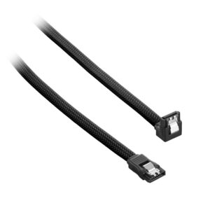 CableMod ModMesh Right Angle SATA 3 Cable 60cm - black - Image 1