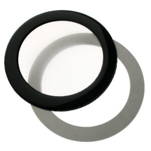 DEMCiflex dust filter 80mm, round - juodos it baltos spalvos