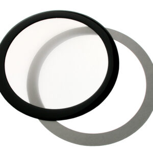 DEMCiflex dust filter 120mm, round - juodos ir baltos spalvos