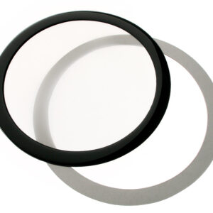 DEMCiflex dust filter 200mm, round - juodos ir baltas spalvos