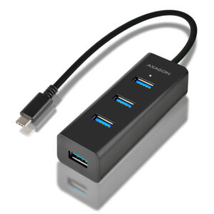 AXAGON HUE-S2C USB-A-Hub, 4x USB 3.0, external power supply - 40 cm USB-C