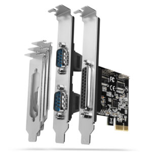 AXAGON PCEA-PSN PCIe-Adapter mit 1x Parallel- + 2x Seriell-Ports - ASIX AX99100 chipset
