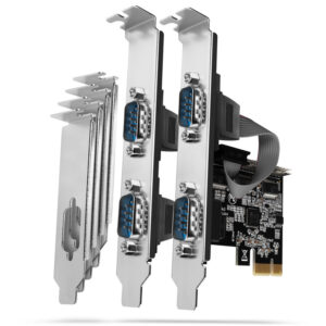 AXAGON PCEA-S4N PCIe-Adapter mit 4x Seriell-Ports - ASIX AX99100 chipset - Image 1