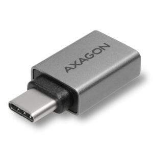 AXAGON USB-C 3.1 M to USB-A F Adapter, Aluminium - black - Image 1