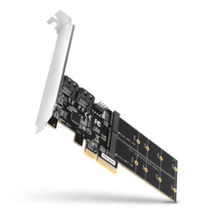 AXAGON PCES-SA4M2 PCIe Controller 2x internal SATA 6G port + 2x internal M.2 B-key SATA port + LP - Image 1